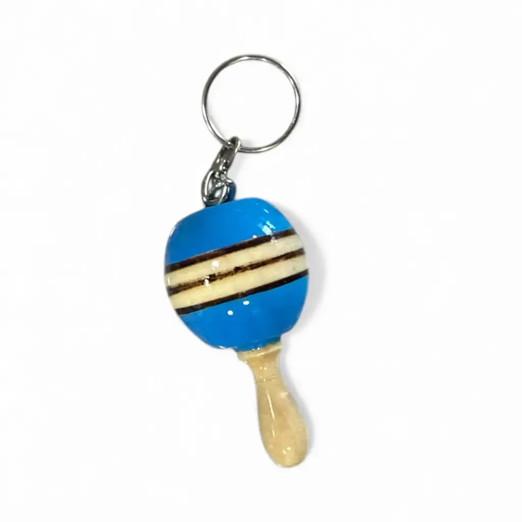 Llavero tipo macara de madera