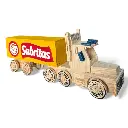 Juguete Camión de madera Sabritas | Remolque | Alcancía