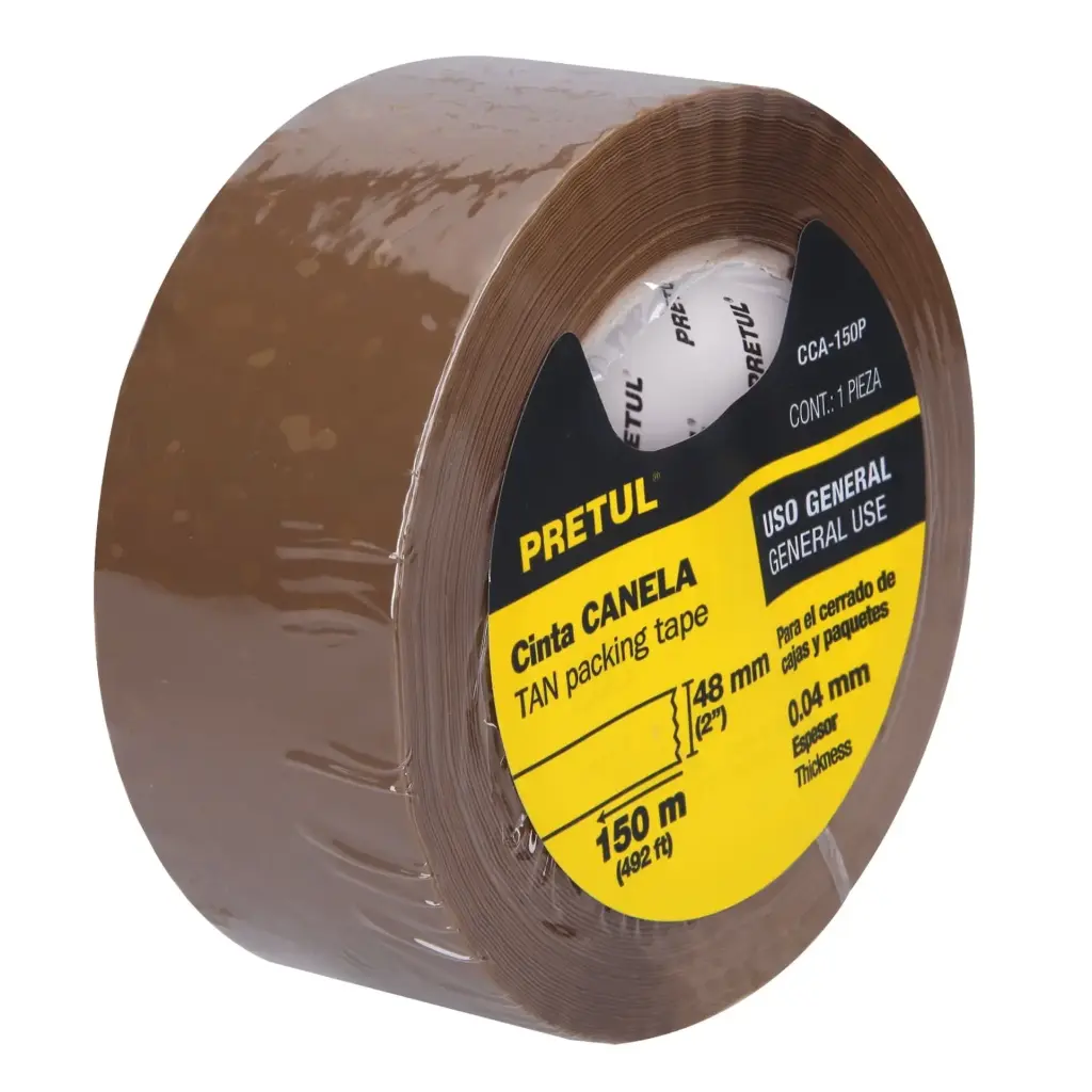 Cinta de empaque 48 mm x 150 m canela | Pretul