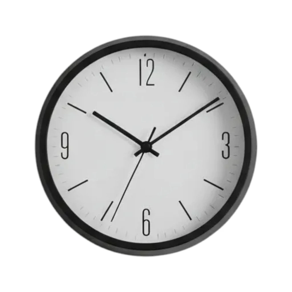 Reloj para pared Redondo 25cm (Negro)