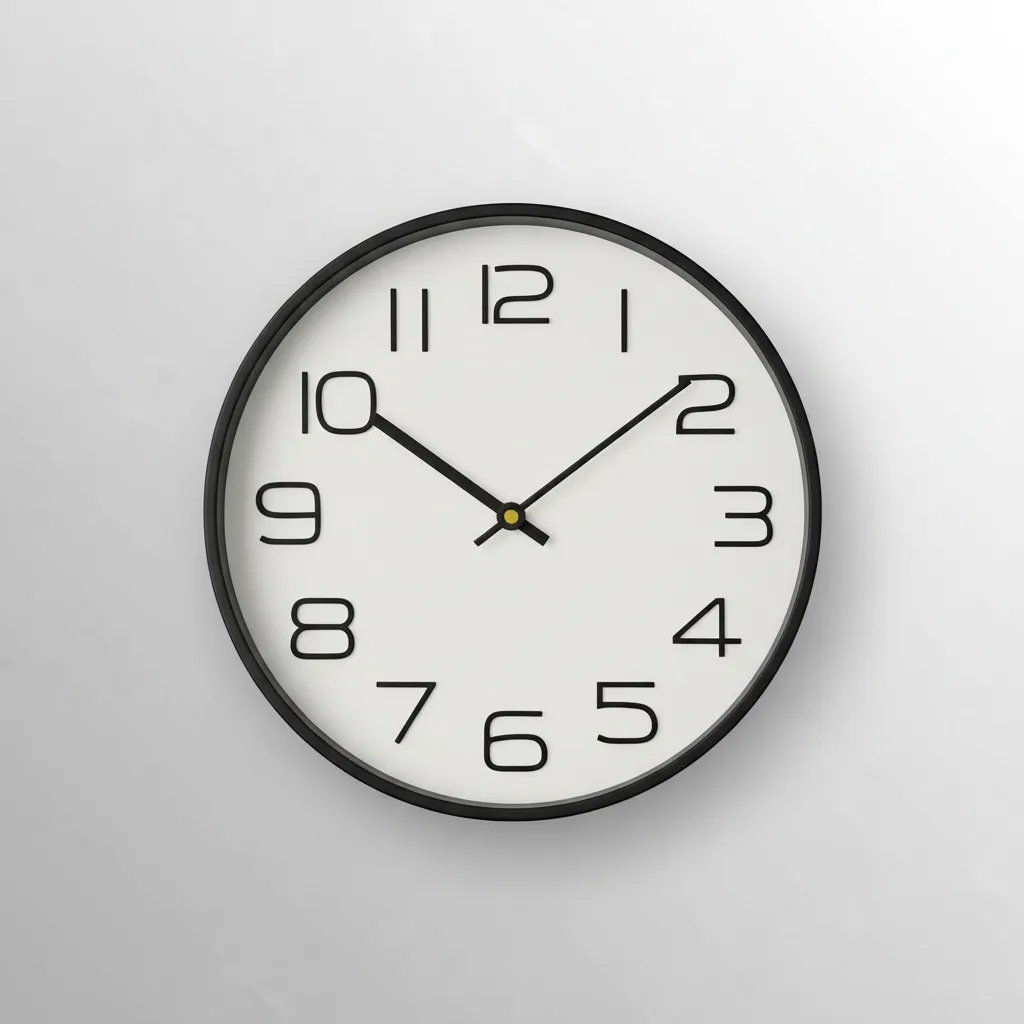 Reloj para pared Redondo 30cm (Negro)