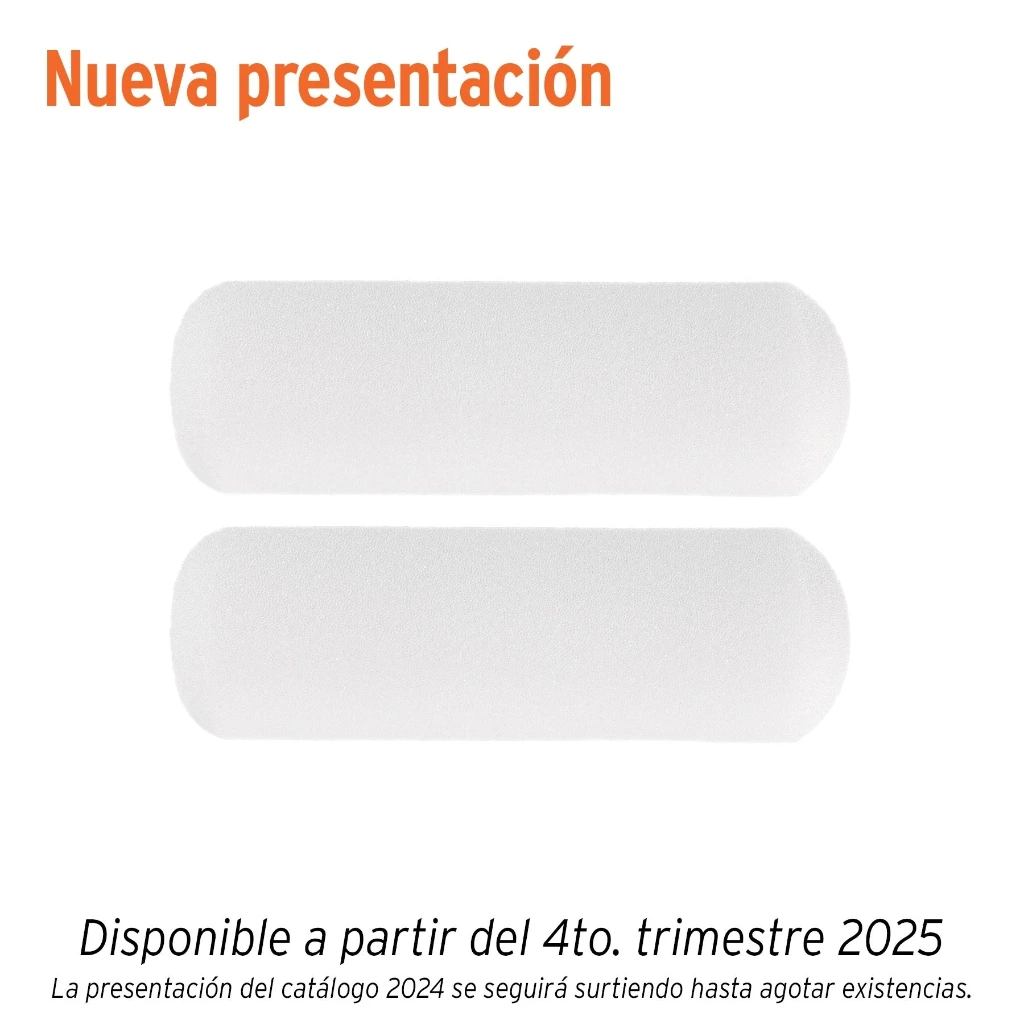 Bolsa c/2 felpas de esponja 4" x 3/8" | Truper