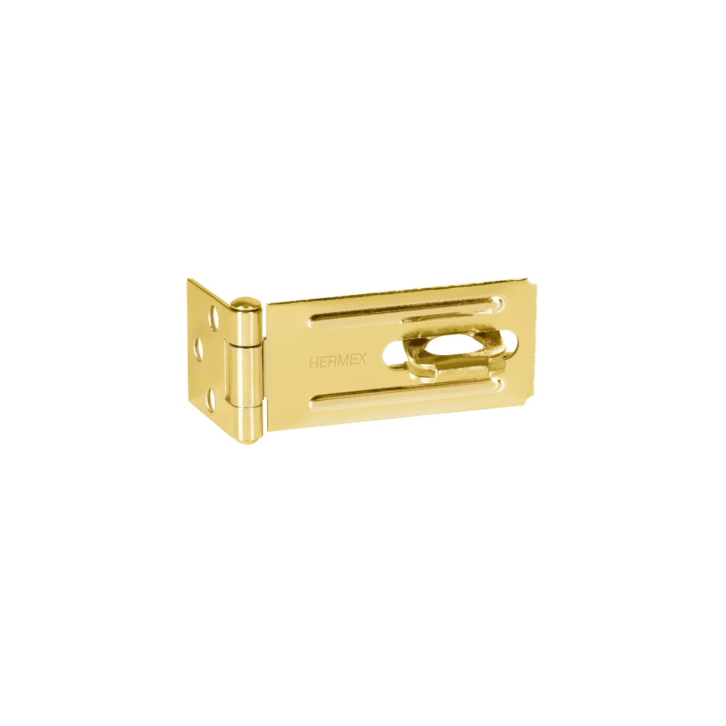 [43740] Portacandado de acero latonado 3-1/4" | Hermex