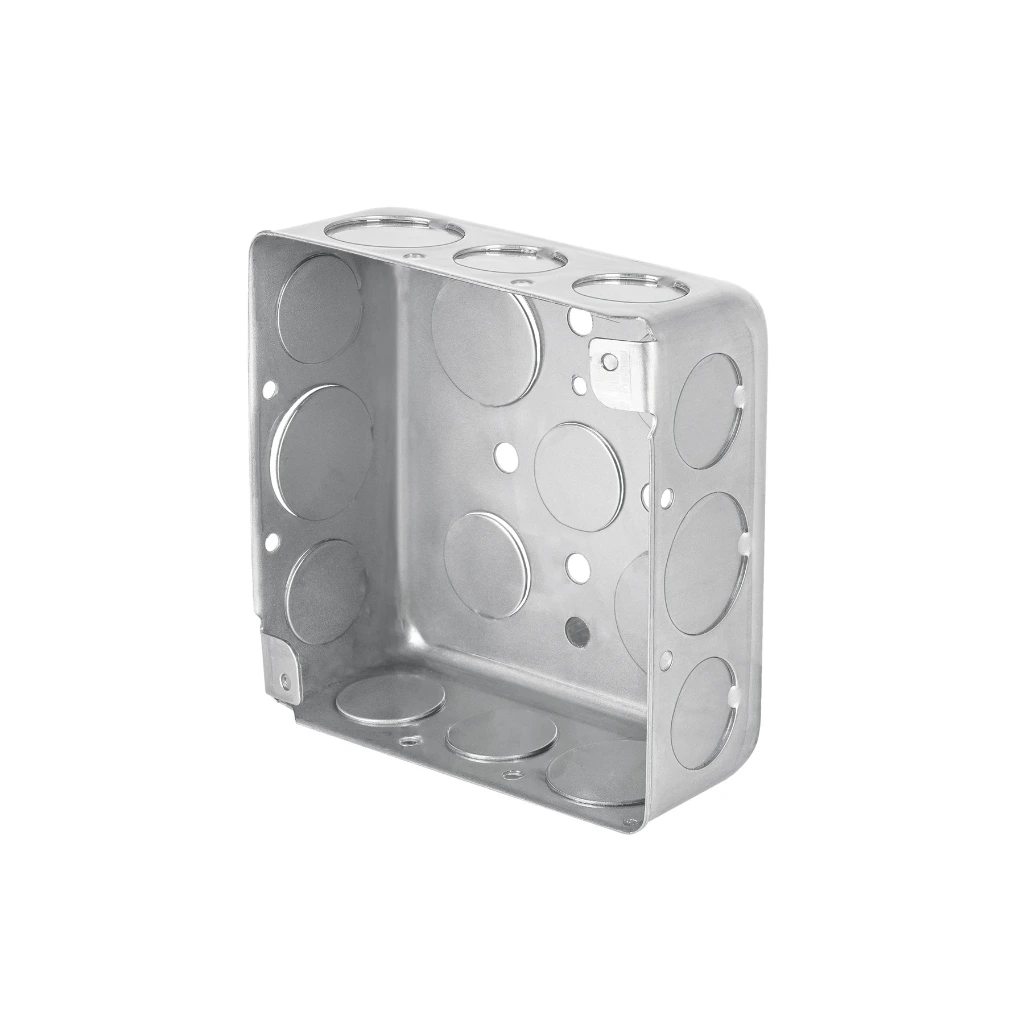 Caja cuadrada 4" x 4" reforzada | Volteck