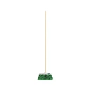 Escoba chica tipo cepillo cerdas de PVC baston de madera | Klintek