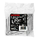 Bolsa escuadras esquineras 2 1/2" × 2 1/2" con 24 pzas | Esquinero | Fiero