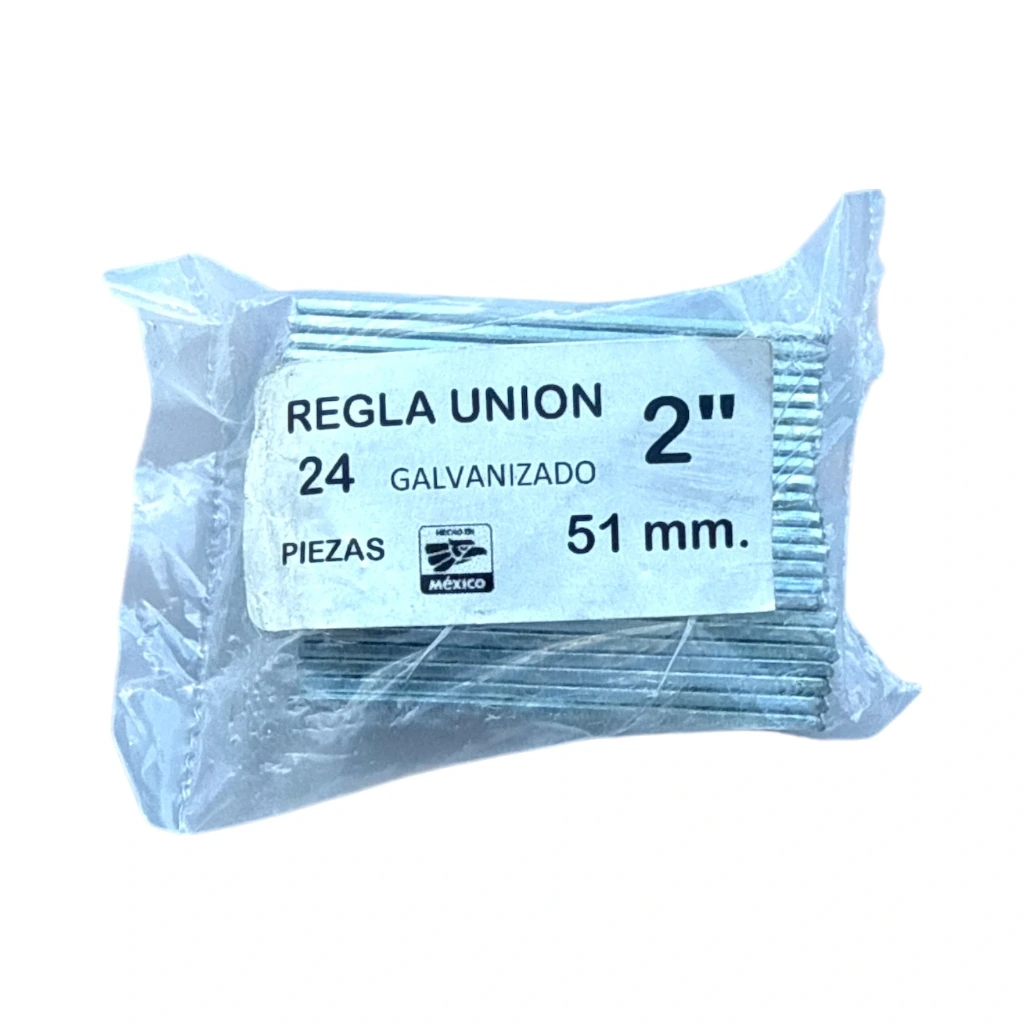 Bolsa regla unión 2" con 24pz