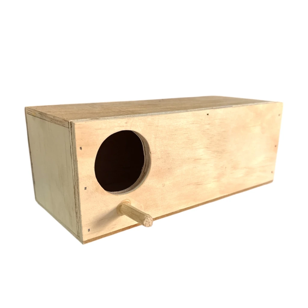 Nido de madera rectangular