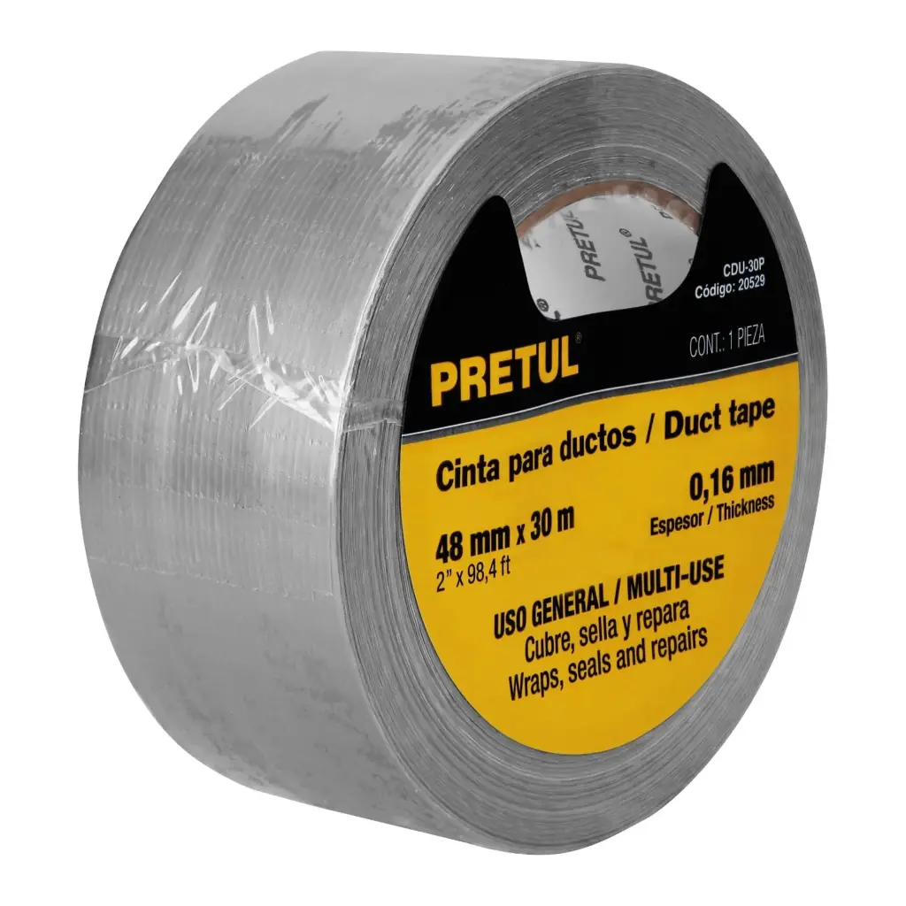 Cinta de 30 m para ducto espesor 0.16 mm 48mm| Pretul