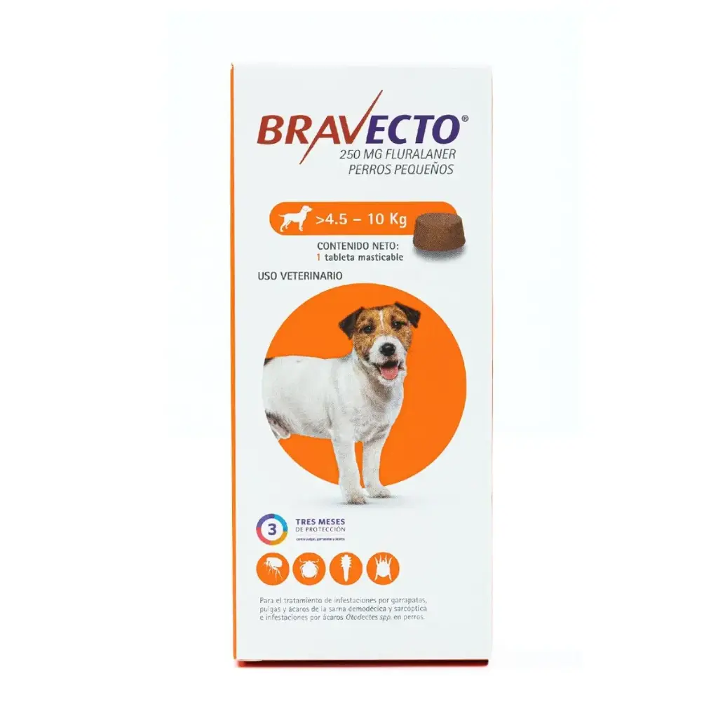 [8713184135278] Bravecto Chew Tableta Masticable Antiparasitaria Externa para Perro 4.5 a 10 kg