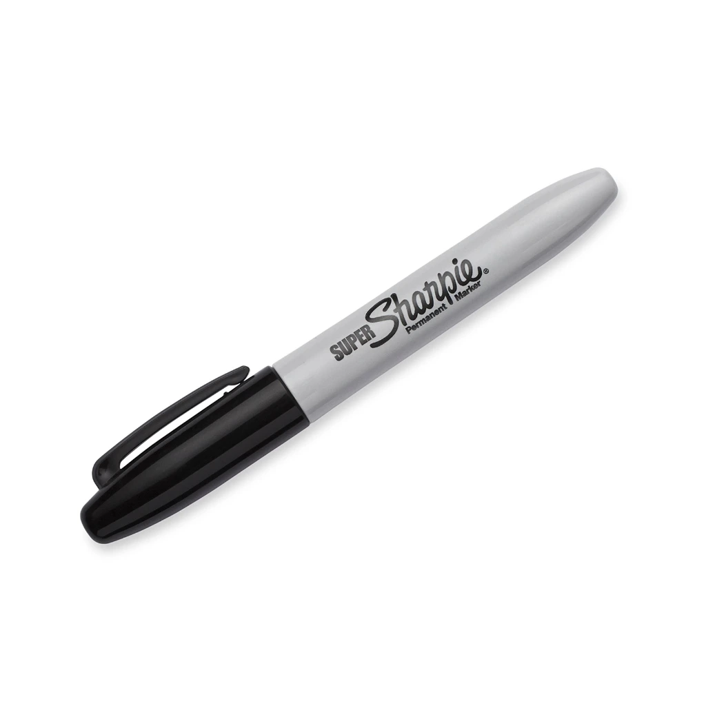 Marcador sharpie permanten punto fino negro