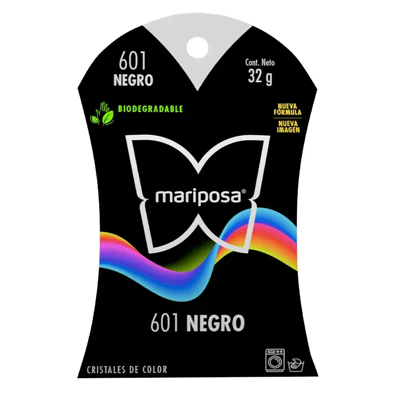 Colorante para Telas Mariposa 601 Negro 32 G