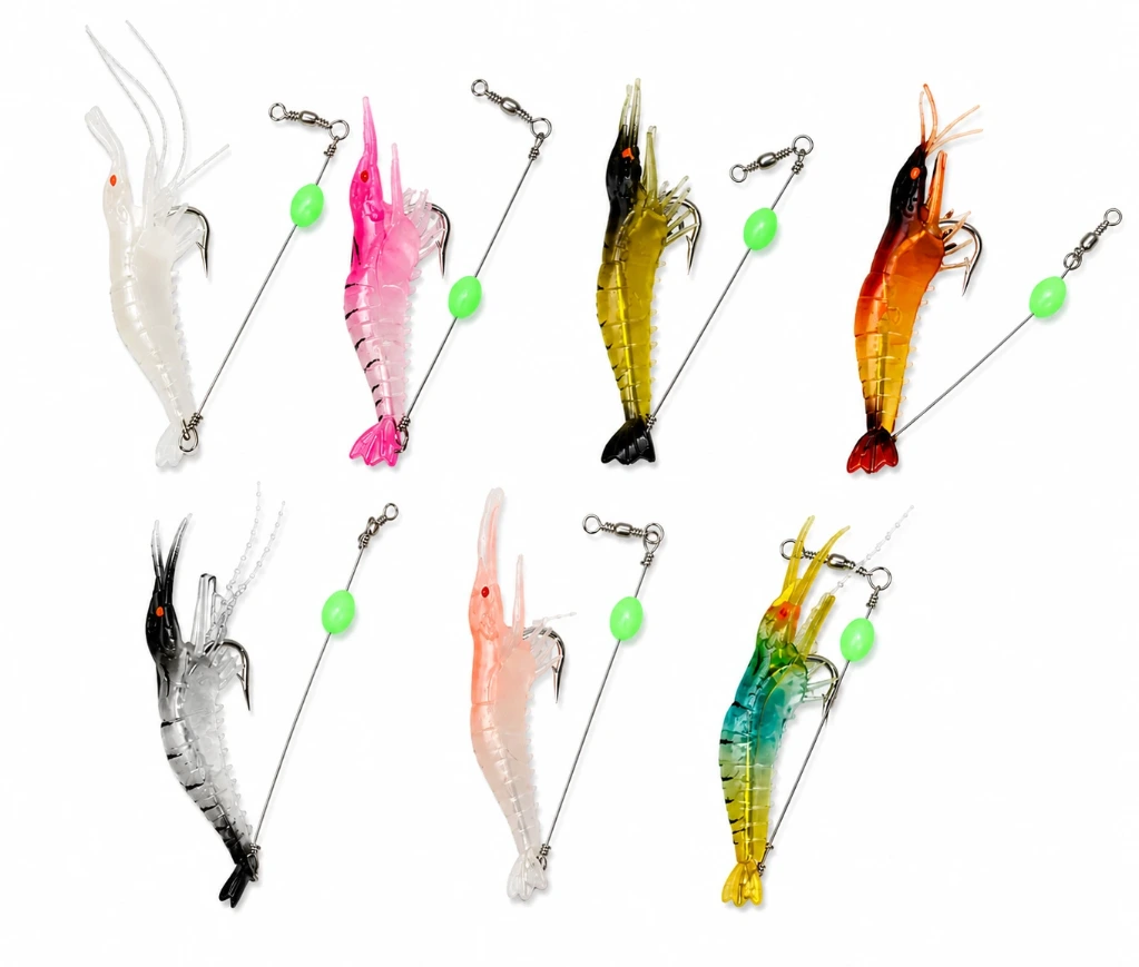 [YJDZ21886] Curricán para pesca Tipo camaron Señuelos | Anzuelo