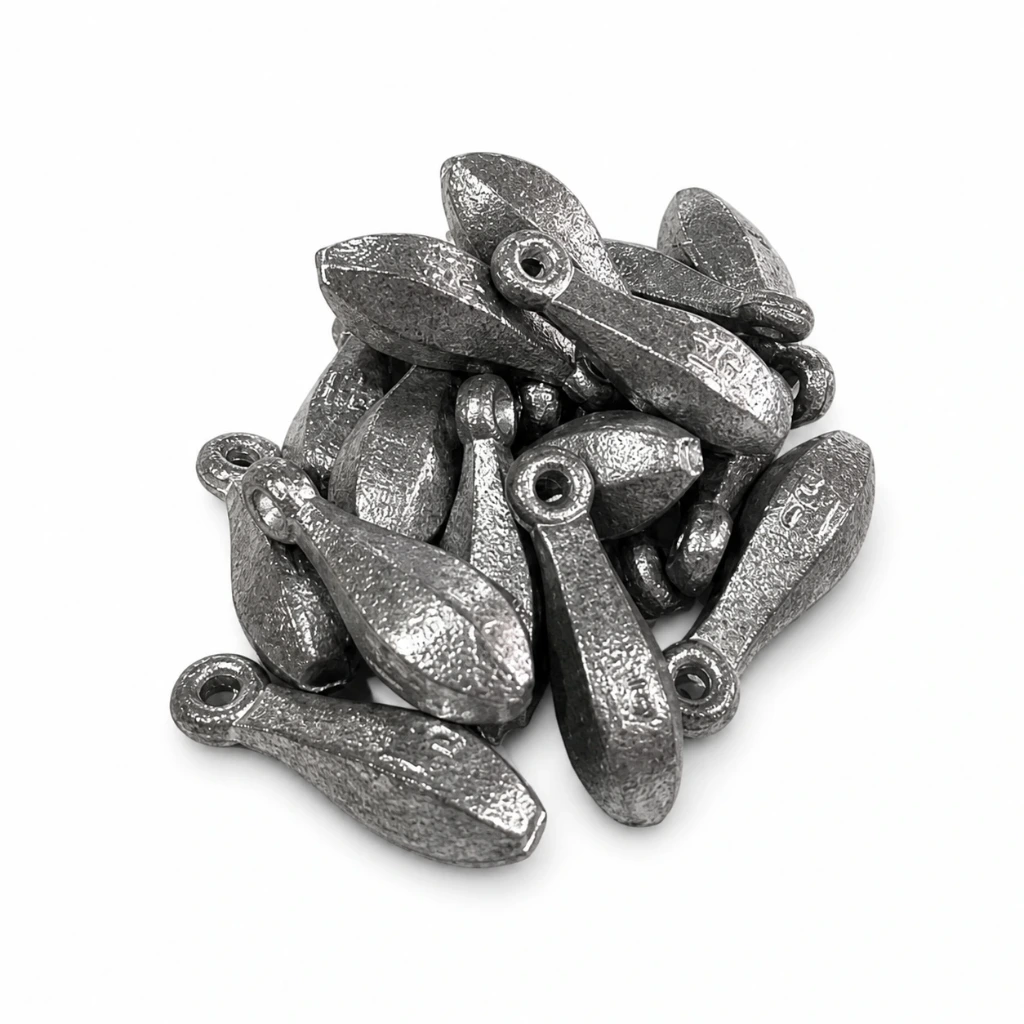 Kilo de plomo tipo pera 1 1/2" para pesca