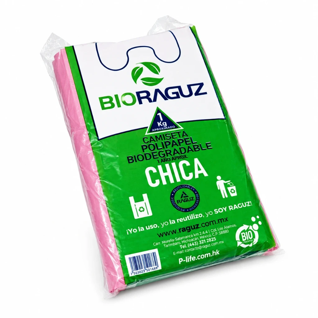 Kilo bolsa camiseta chica alta color | Bioraguz