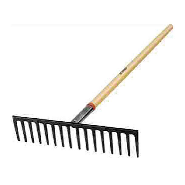 [17888] Rastrillo recto reforzado 16 dientes mango de 60" Truper