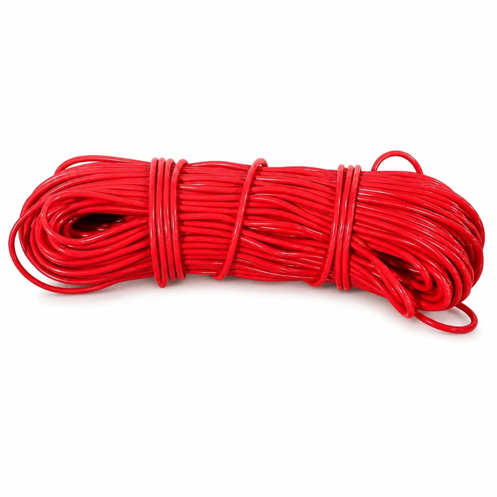 Hilo de plastico rojo para tejer sillas (Rejilla)