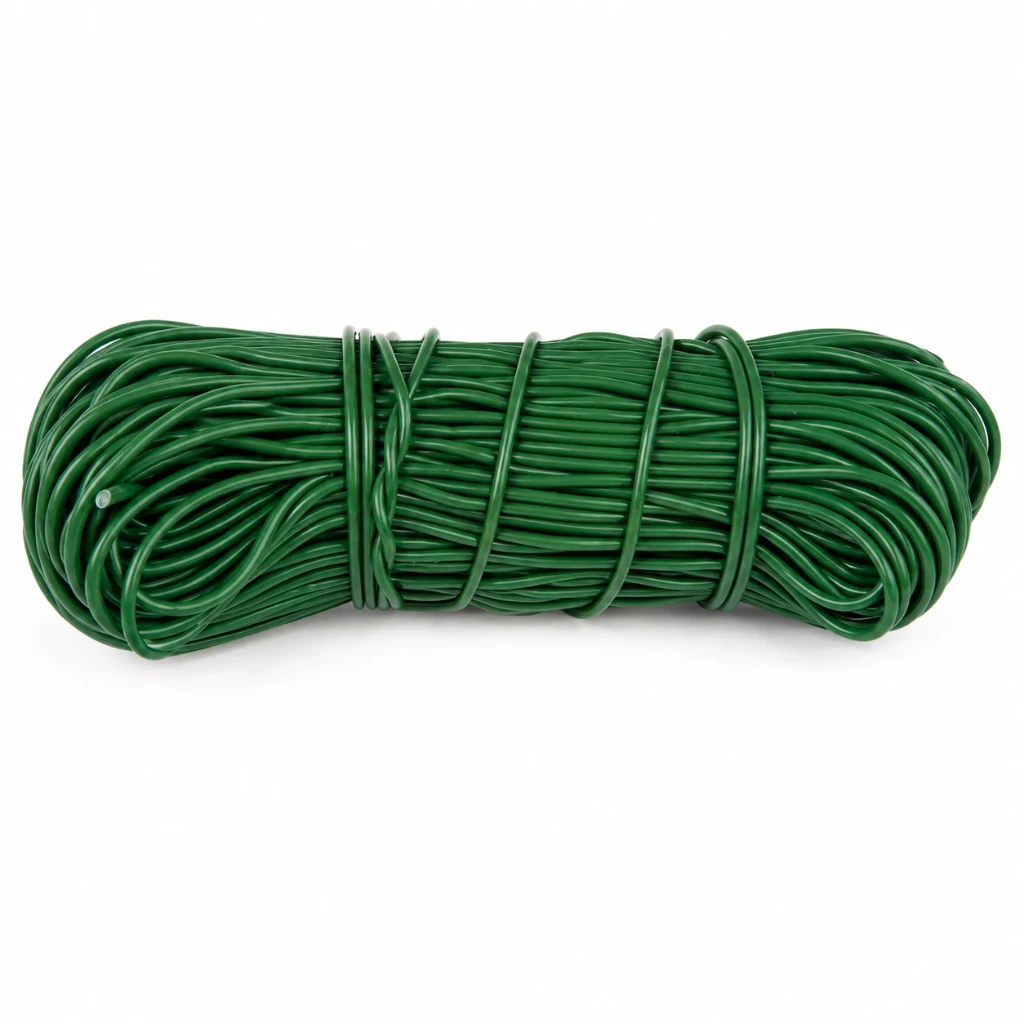 Hilo de plastico verde militiar para tejer sillas (Rejilla)