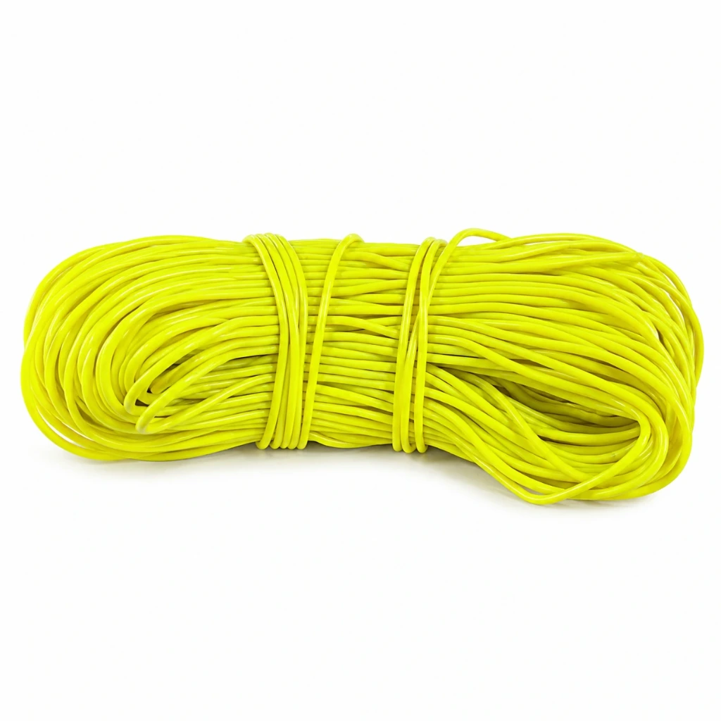 Hilo de plastico verde limon para tejer sillas (Rejilla)