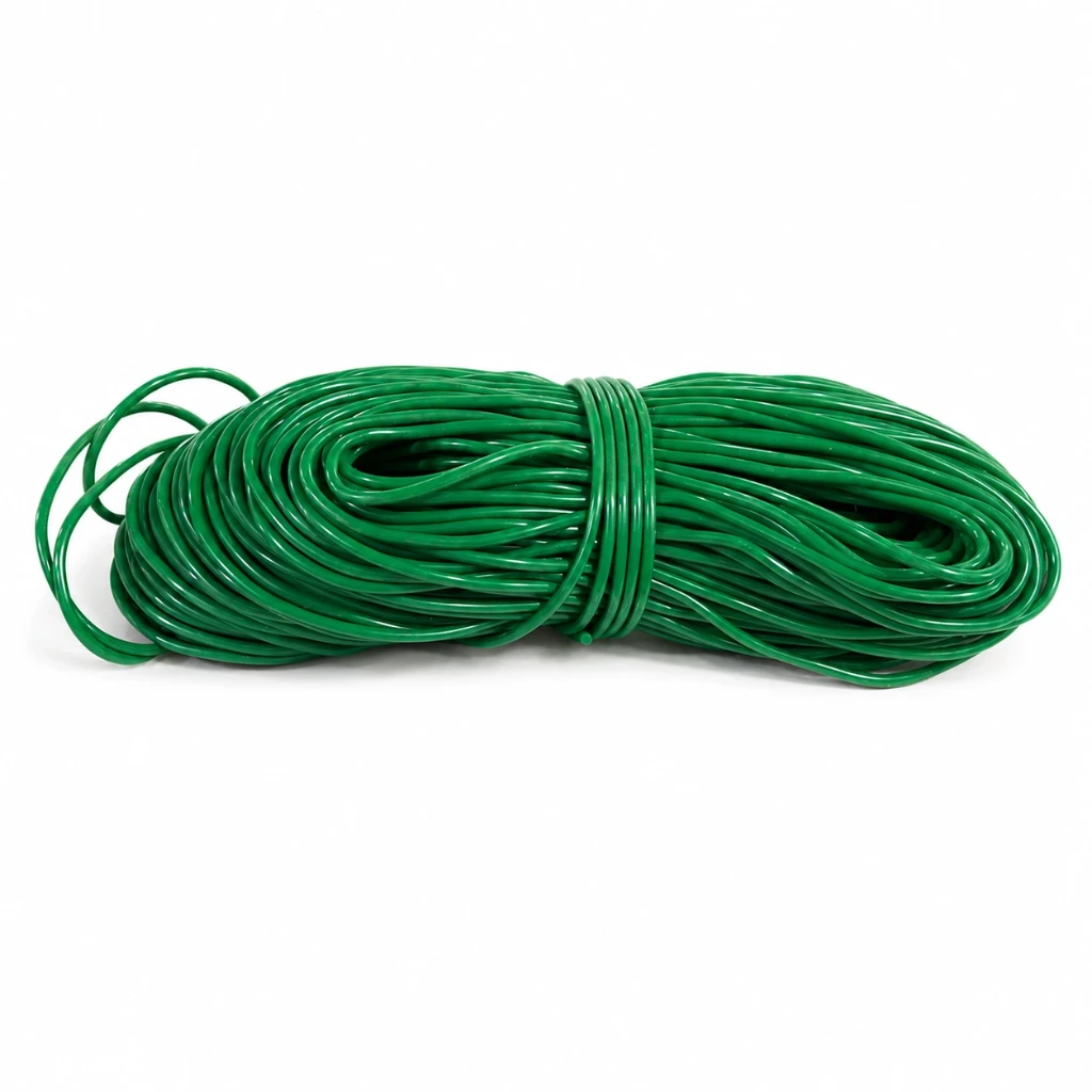 Hilo de plastico verde bandera para tejer sillas (Rejilla)