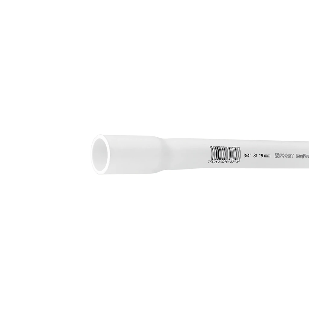 [43039] Tubo de 3/4 PVC hidraulico cedula 40, 3m, 1kg, FOSET