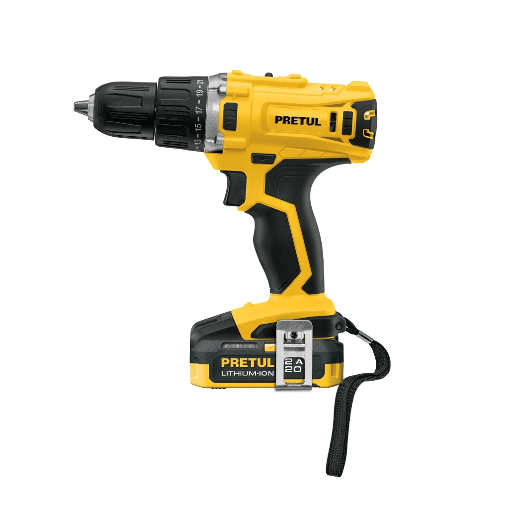 [26118] Taladro 1/2' 20V 1 batería 2Ah PRETUL