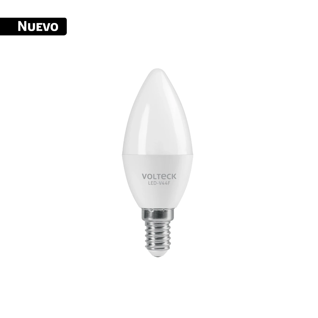 Foco LED tipo vela 4W (25W), luz blanca brillante 6500K E14