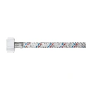 Manguera para wc aluminio 1/2'x7/8' 35cm con conexiones plást/plást