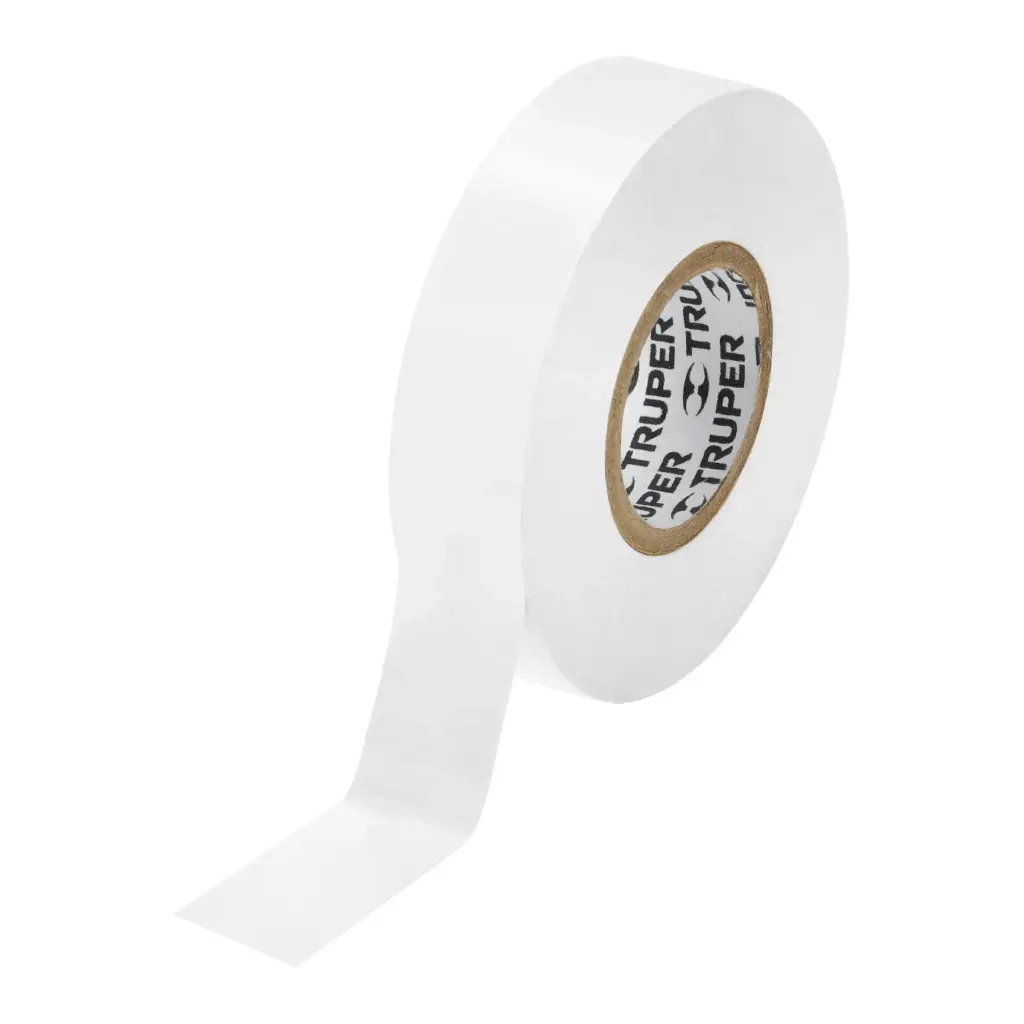 Cinta de aislar blanco de 18m x 19mm |Truper
