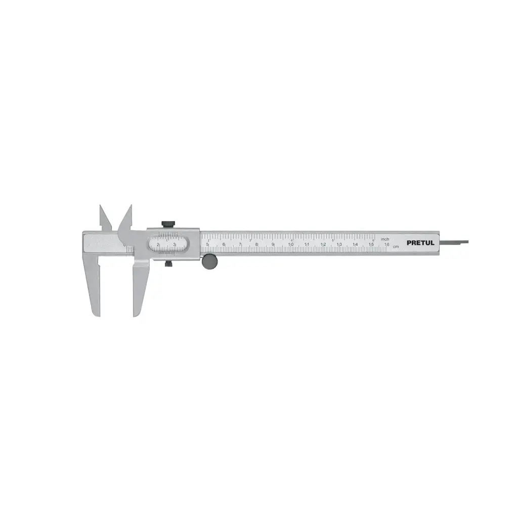 Calibrador vernier escolar 6" acero std y mm| Pretul