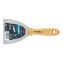 Espátula flexible 4" con mango de madera|Truper