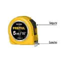 Flexómetro 5m cinta 13 mm | Pretul