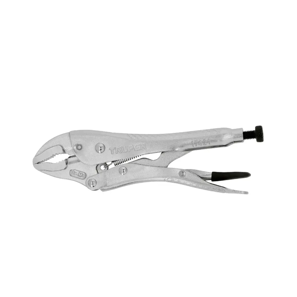 Pinza de presión 7" mordaza curva Truper