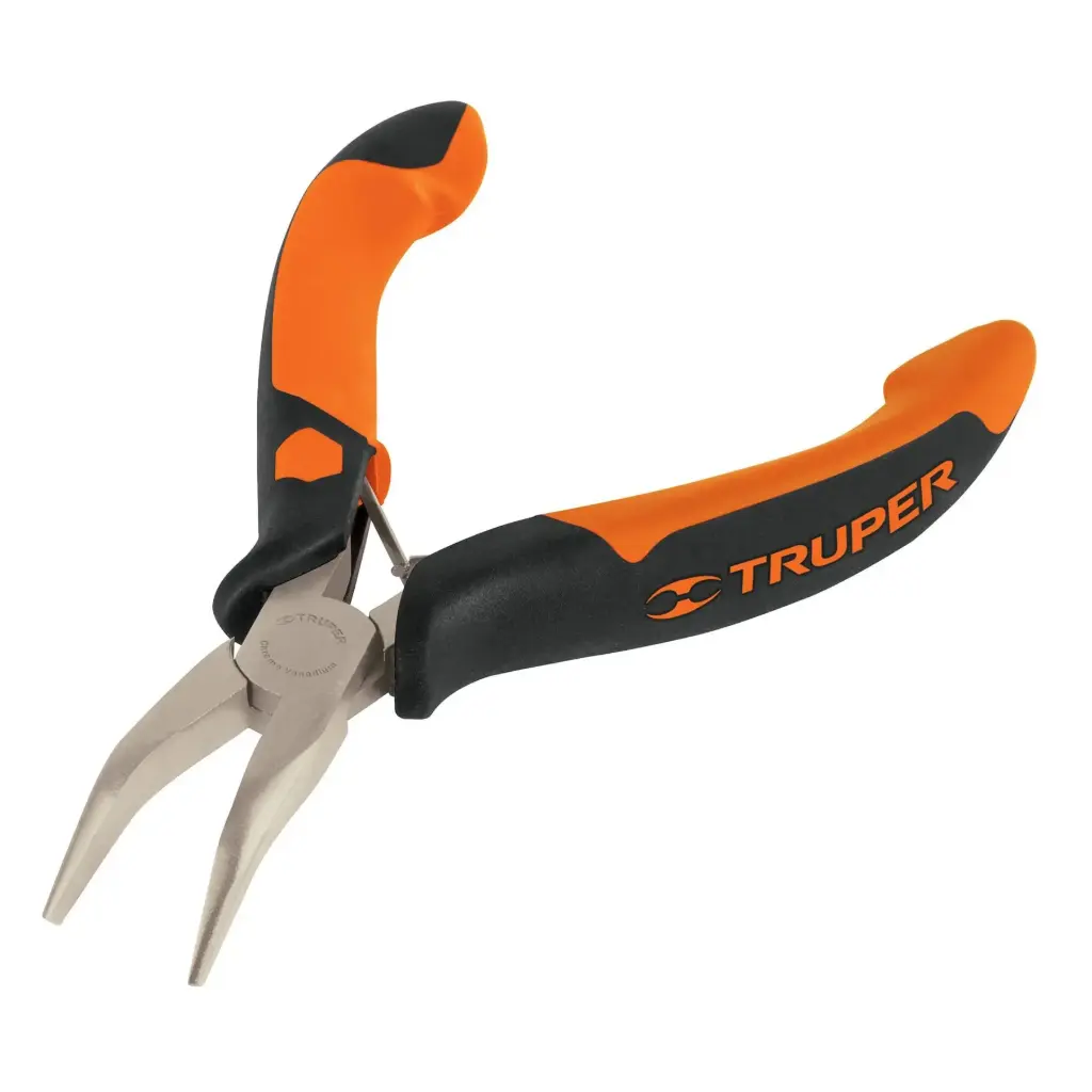 Mini pinza de punta curva 5" mango Comfort Grip | Truper