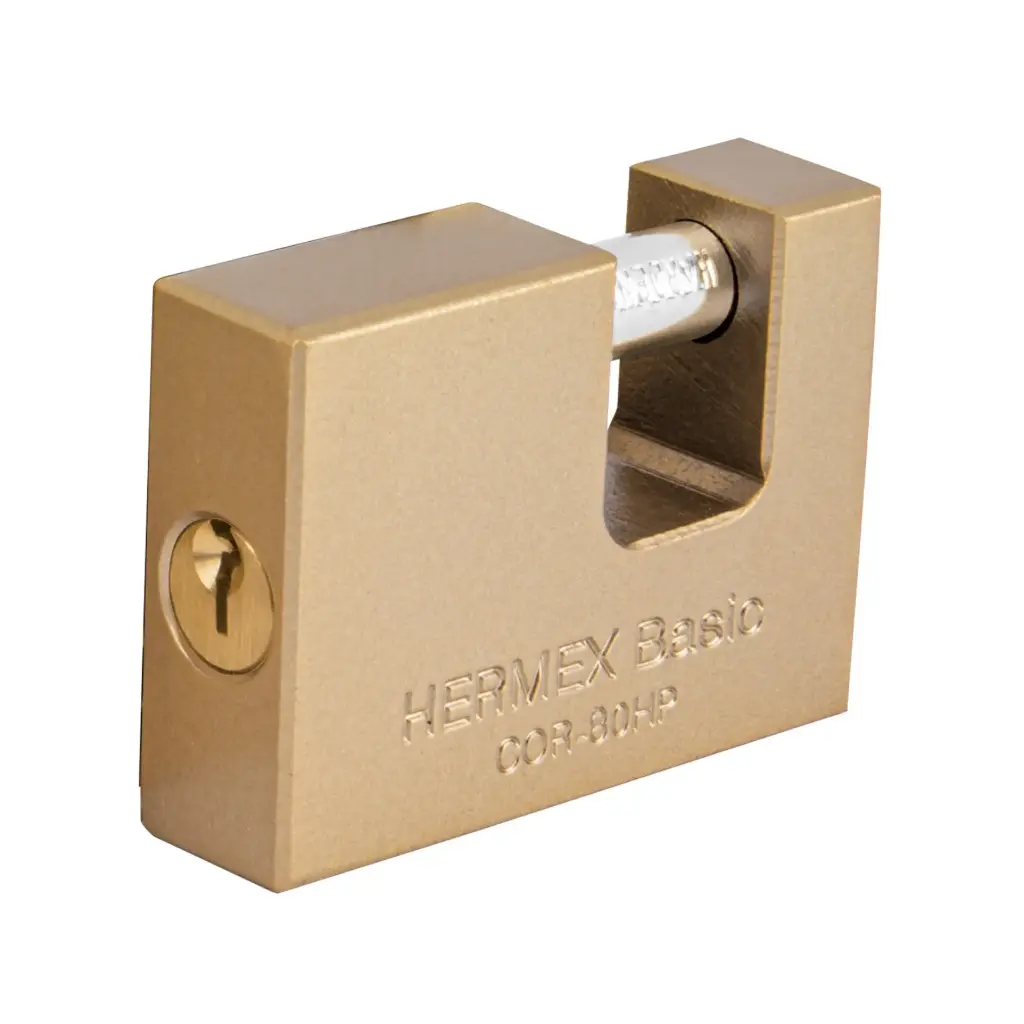 Candado antipalanca 80 mm Cuerpo de Hierro | Hermex Basic