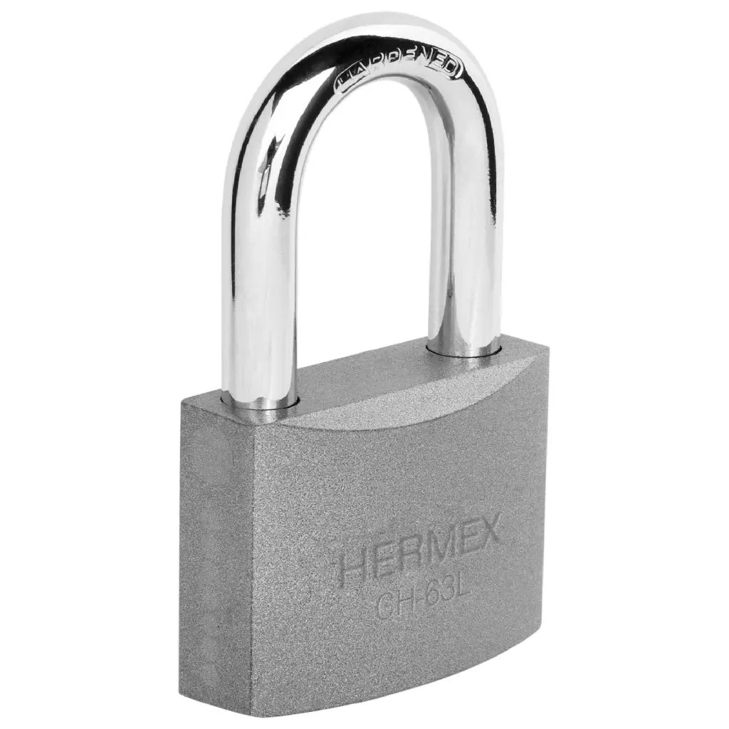 Candado 63 mm Hierro Largo en Caja | Hermex