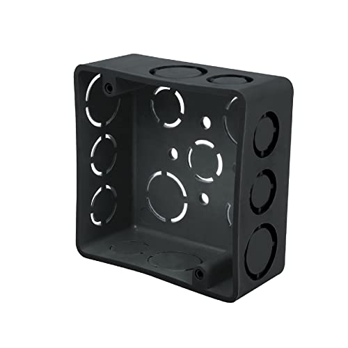 [45004] Caja cuadrada 4" x 4" plástica | Volteck