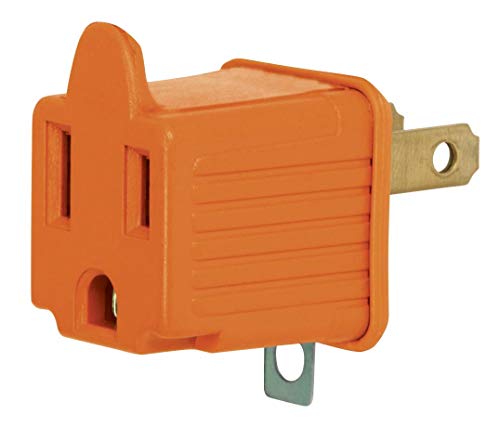 [46256] Adaptador 3 a 2 naranja a granel | Volteck