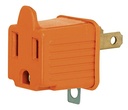Adaptador 3 a 2 naranja a granel | Volteck