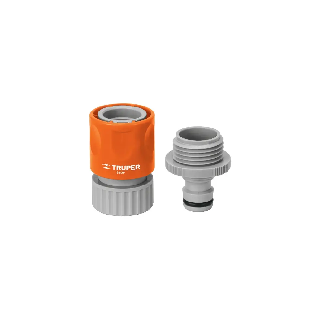 Conector 3/4" rápido de ABS manguera-acc. sistema click| Truper