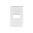 Placa 1 módulo ABS Blanca| Volteck Basic