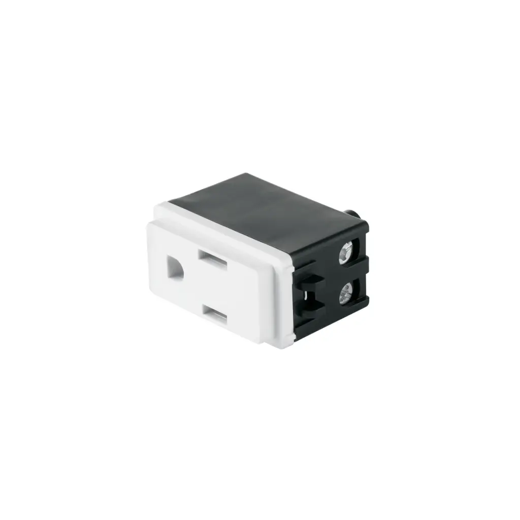 [27107] Contacto 2 polos + tierra Blanco | Volteck Basic