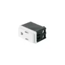 Contacto 2 polos + tierra Blanco | Volteck Basic