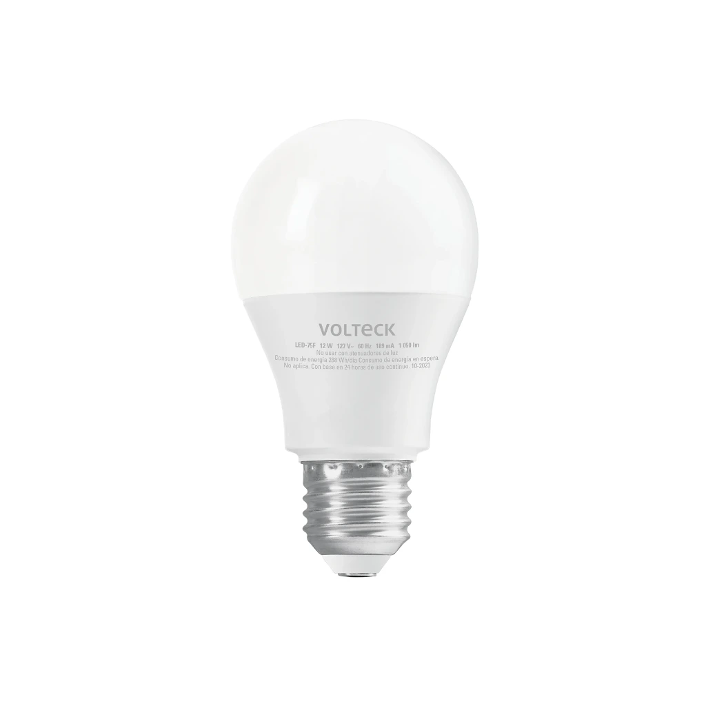 [46860] Lámpara LED tipo bulbo 12 W luz de día blíster Foco│Volteck