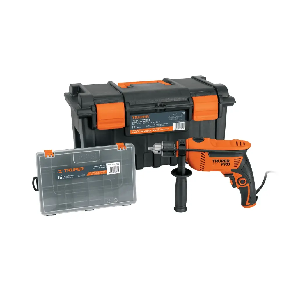 [10884] Rotomartillo 1/2" 650W caja para herramienta y organizador| Truper