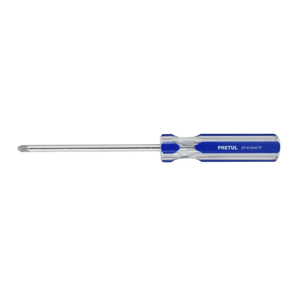 Desarmador cruz  5/16 x 6" mango de PVC  | Pretul