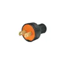 2 Clavijas no polarizadas redondas de PVC | Volteck