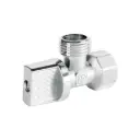 Llave angular 1/2" 1/4 de vuelta roscable  blíster | Foset