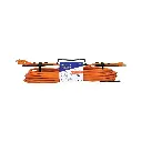 Extensión eléctrica de 15m uso rudo naranja 2x16 AWG | Volteck
