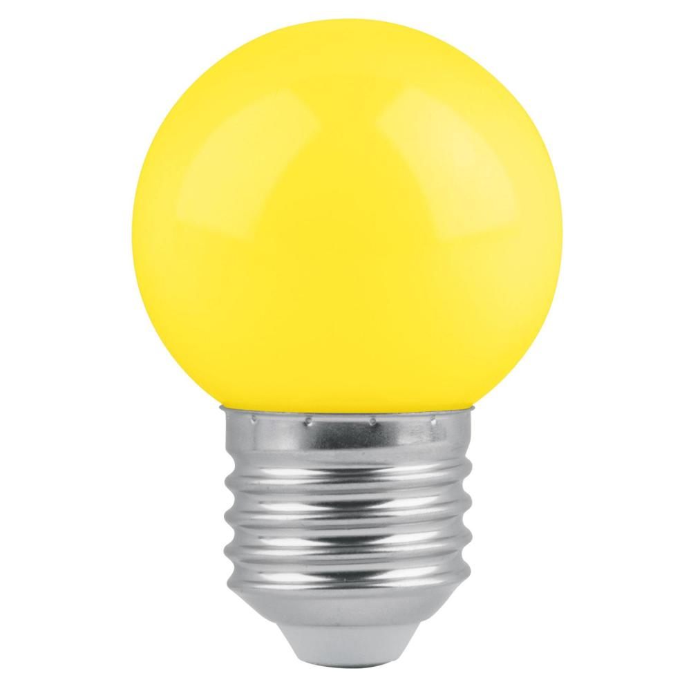 [46028] Foco led color amarillo G45 | Volteck